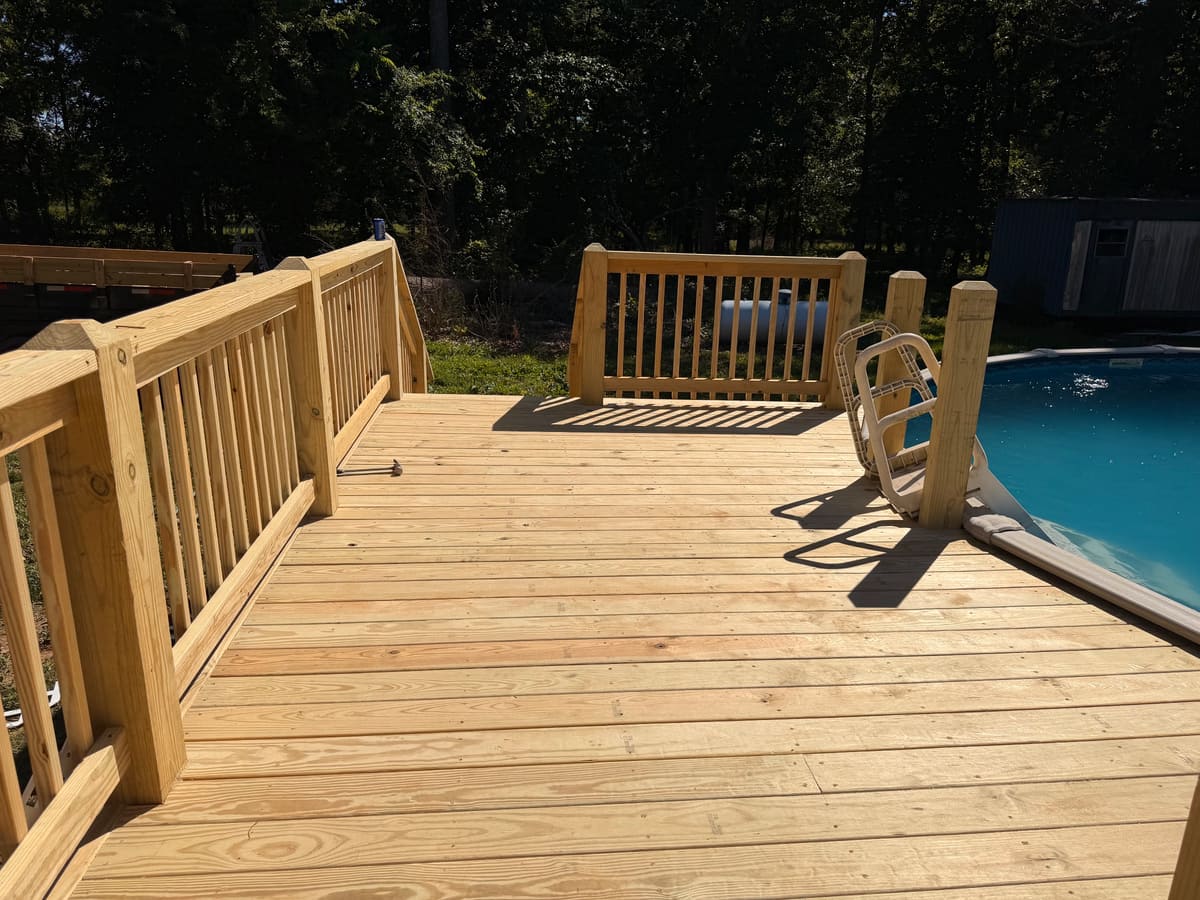 Custom pool deck