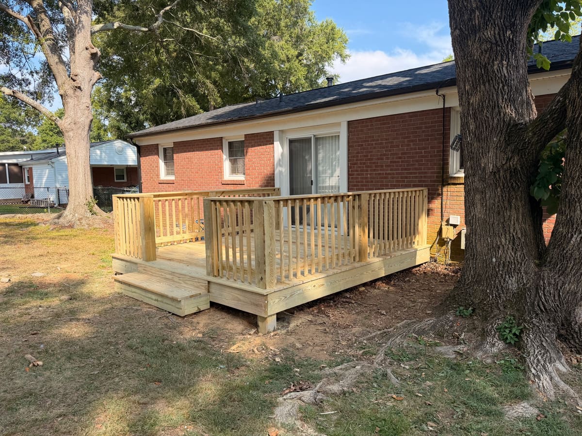 Deck and accessible ramp
